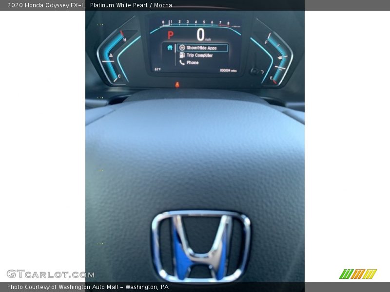 Platinum White Pearl / Mocha 2020 Honda Odyssey EX-L