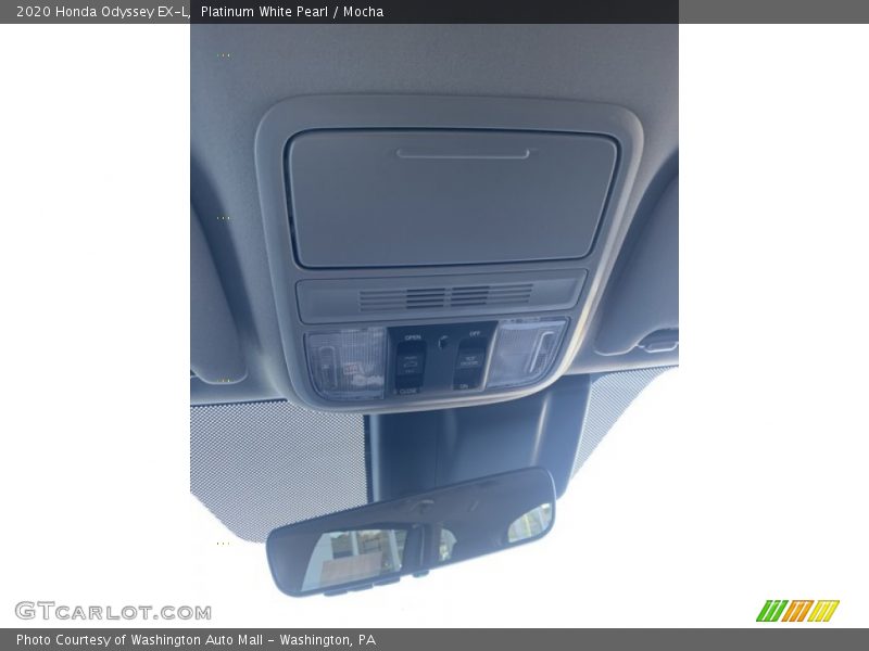 Platinum White Pearl / Mocha 2020 Honda Odyssey EX-L