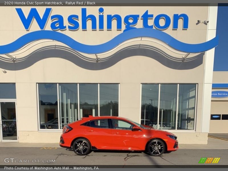 Rallye Red / Black 2020 Honda Civic Sport Hatchback