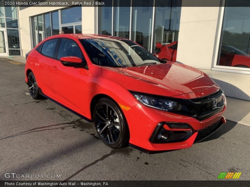 Rallye Red / Black 2020 Honda Civic Sport Hatchback