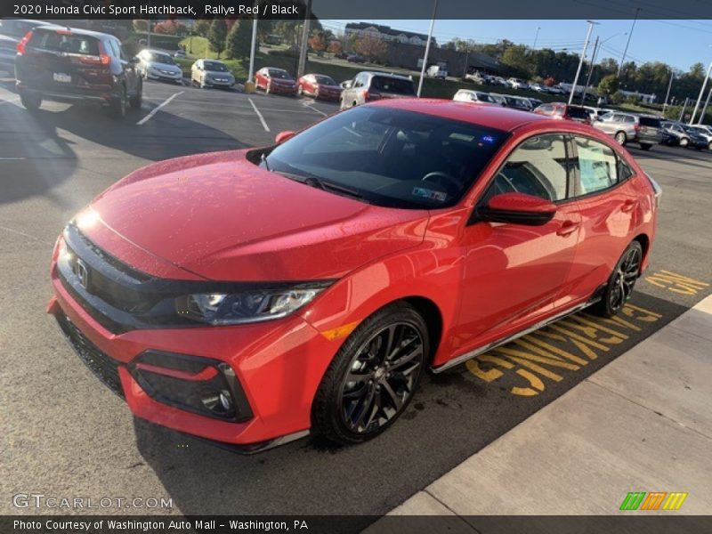 Rallye Red / Black 2020 Honda Civic Sport Hatchback