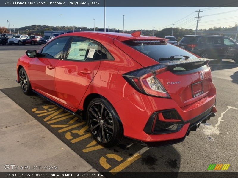Rallye Red / Black 2020 Honda Civic Sport Hatchback