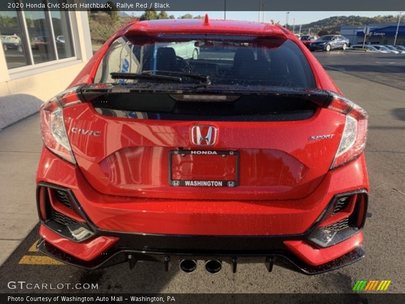 Rallye Red / Black 2020 Honda Civic Sport Hatchback