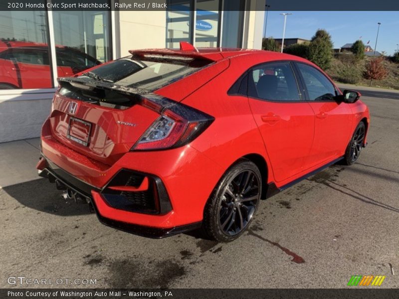 Rallye Red / Black 2020 Honda Civic Sport Hatchback