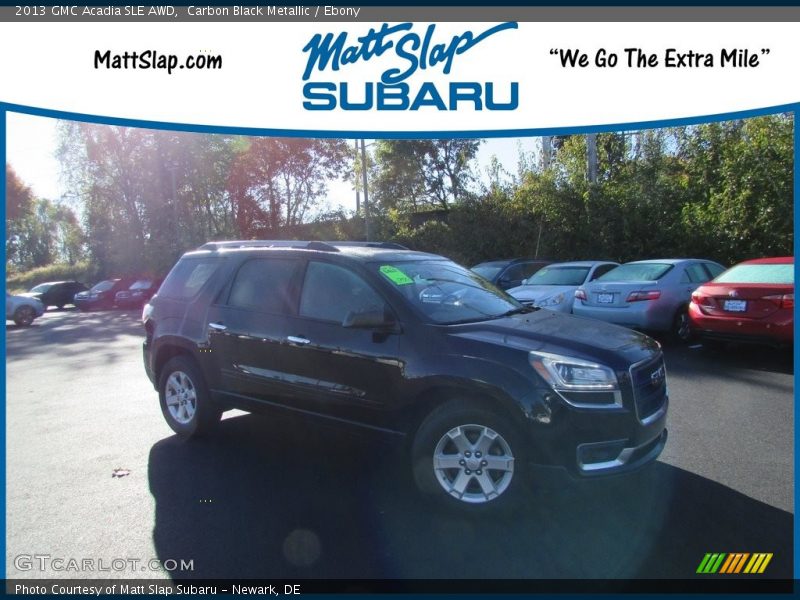 Carbon Black Metallic / Ebony 2013 GMC Acadia SLE AWD