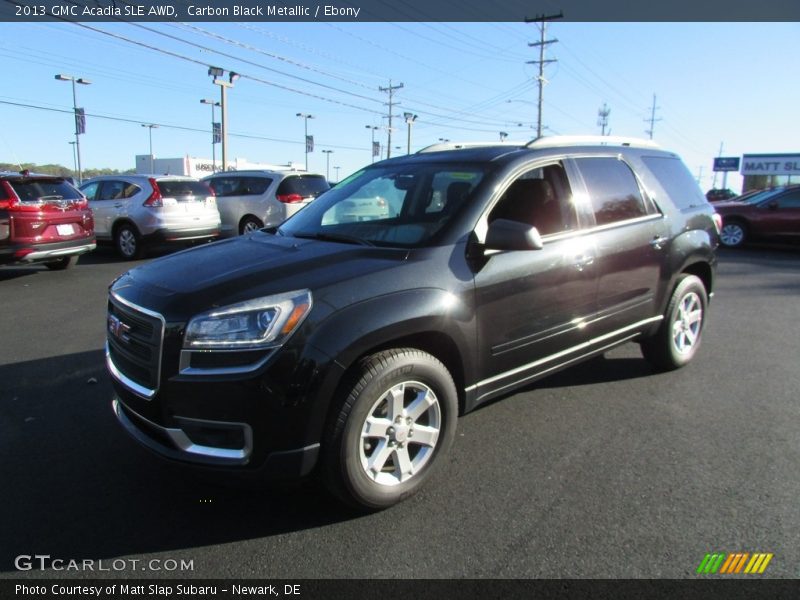 Carbon Black Metallic / Ebony 2013 GMC Acadia SLE AWD