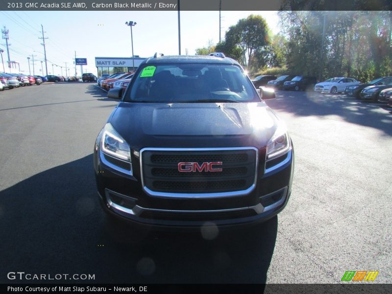 Carbon Black Metallic / Ebony 2013 GMC Acadia SLE AWD