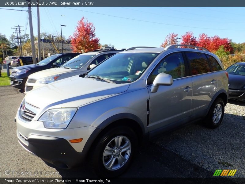 Silver Pearl / Gray 2008 Saturn VUE XE 3.5 AWD