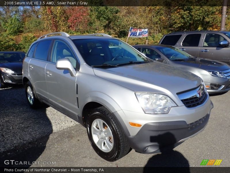Silver Pearl / Gray 2008 Saturn VUE XE 3.5 AWD