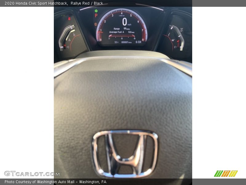 Rallye Red / Black 2020 Honda Civic Sport Hatchback