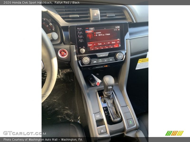 Rallye Red / Black 2020 Honda Civic Sport Hatchback