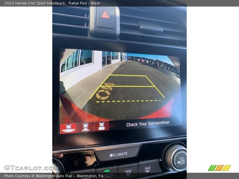 Rallye Red / Black 2020 Honda Civic Sport Hatchback