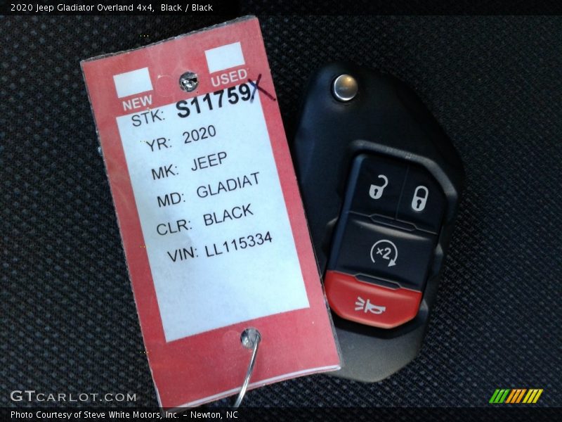 Black / Black 2020 Jeep Gladiator Overland 4x4