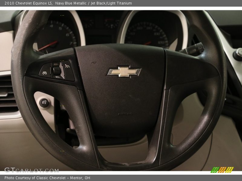 Navy Blue Metallic / Jet Black/Light Titanium 2010 Chevrolet Equinox LS