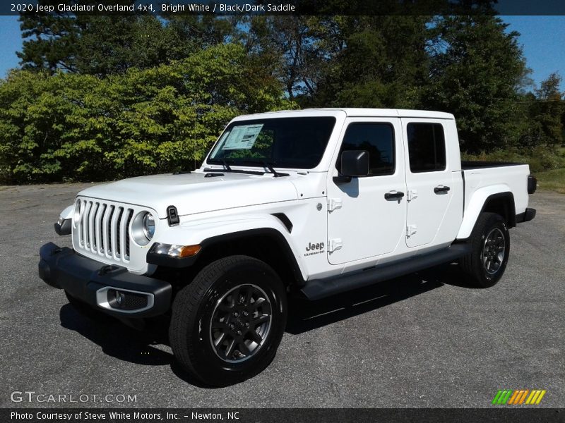 Bright White / Black/Dark Saddle 2020 Jeep Gladiator Overland 4x4