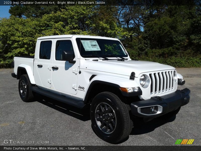 Bright White / Black/Dark Saddle 2020 Jeep Gladiator Overland 4x4