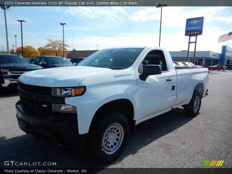 Summit White / Jet Black 2020 Chevrolet Silverado 1500 WT Regular Cab 4x4