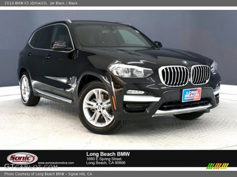 Jet Black / Black 2019 BMW X3 sDrive30i