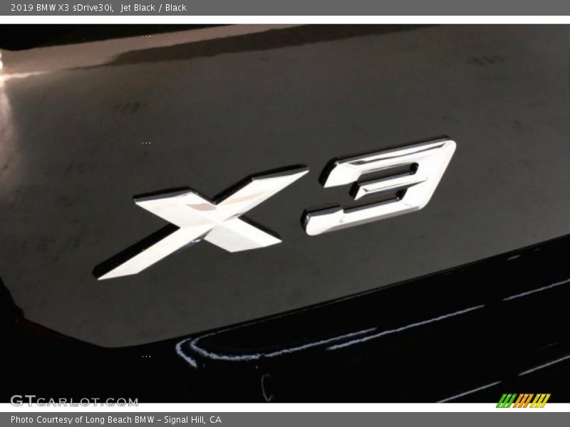 Jet Black / Black 2019 BMW X3 sDrive30i