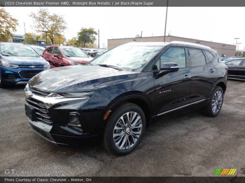 Midnight Blue Metallic / Jet Black/Maple Sugar 2020 Chevrolet Blazer Premier AWD