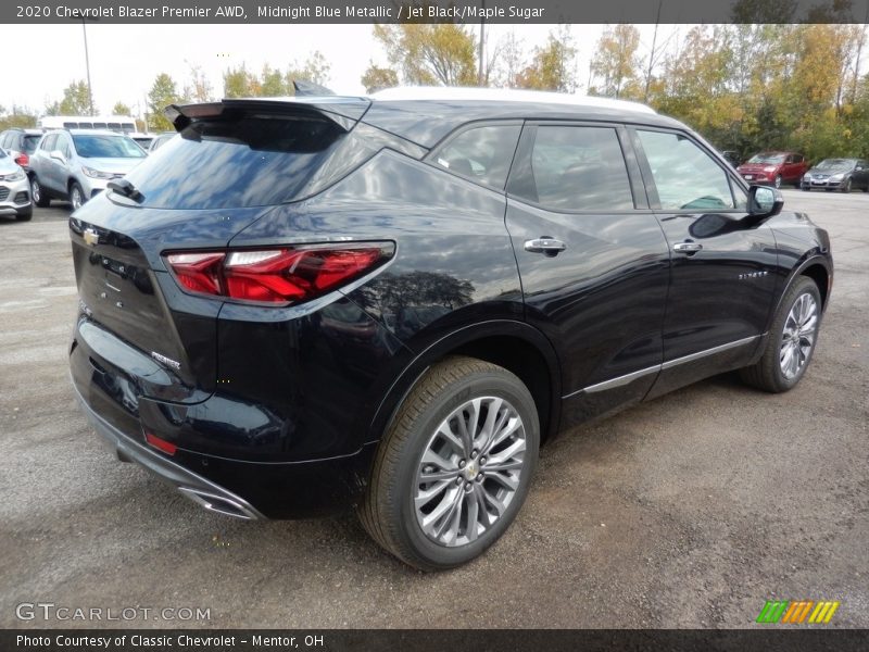 Midnight Blue Metallic / Jet Black/Maple Sugar 2020 Chevrolet Blazer Premier AWD
