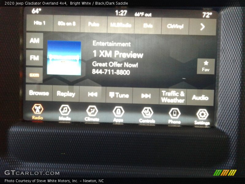 Bright White / Black/Dark Saddle 2020 Jeep Gladiator Overland 4x4