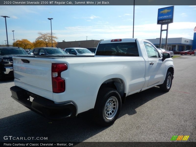 Summit White / Jet Black 2020 Chevrolet Silverado 1500 WT Regular Cab