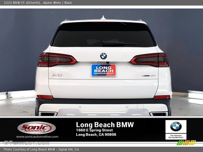 Alpine White / Black 2020 BMW X5 sDrive40i
