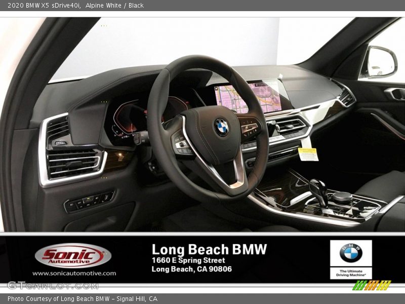 Alpine White / Black 2020 BMW X5 sDrive40i