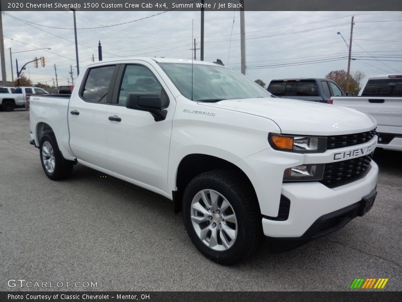 Front 3/4 View of 2020 Silverado 1500 Custom Crew Cab 4x4