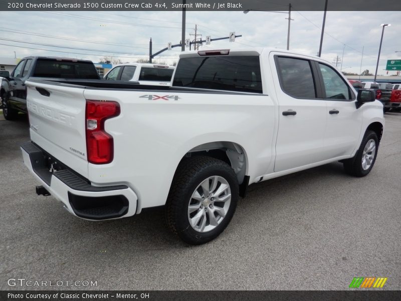Summit White / Jet Black 2020 Chevrolet Silverado 1500 Custom Crew Cab 4x4
