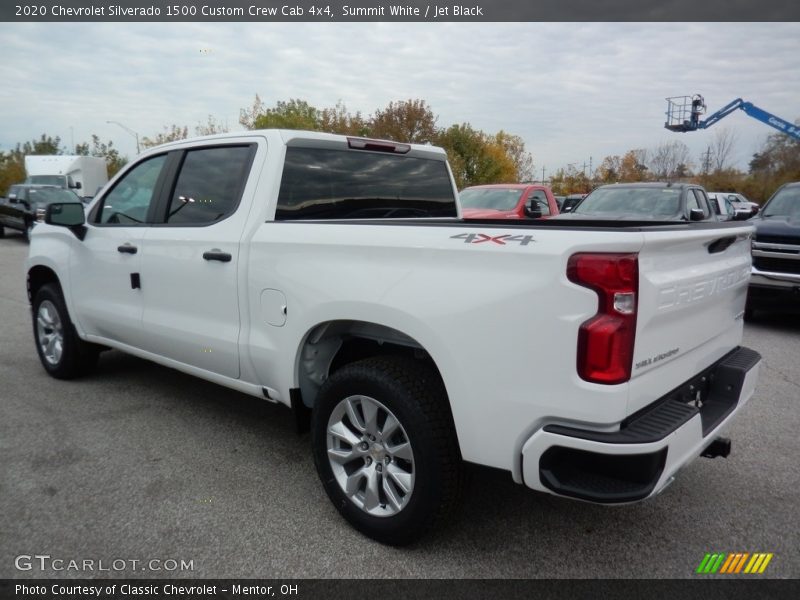 Summit White / Jet Black 2020 Chevrolet Silverado 1500 Custom Crew Cab 4x4