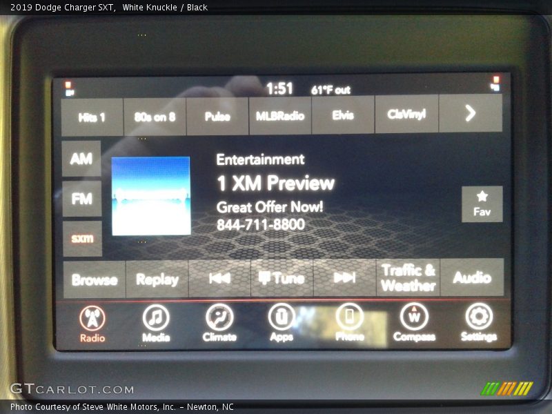 White Knuckle / Black 2019 Dodge Charger SXT