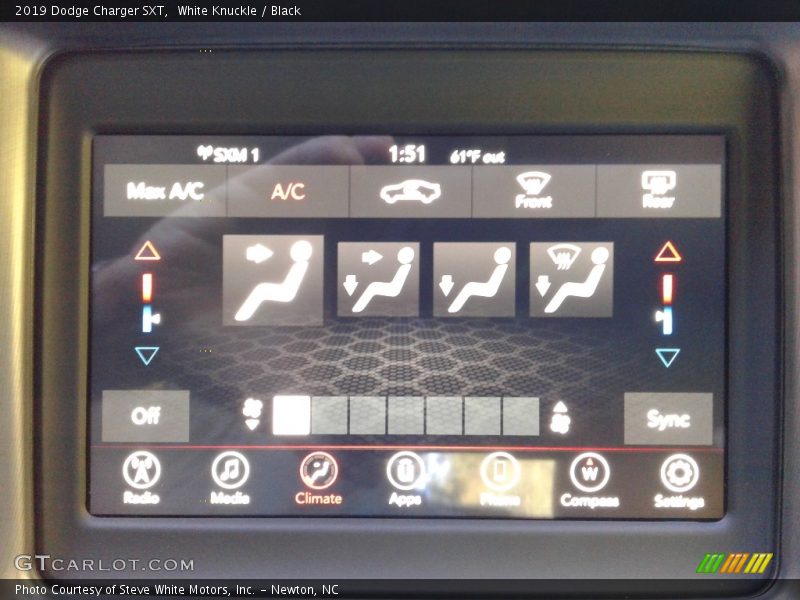 White Knuckle / Black 2019 Dodge Charger SXT