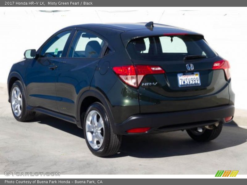 Misty Green Pearl / Black 2017 Honda HR-V LX