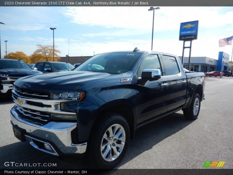 Northsky Blue Metallic / Jet Black 2020 Chevrolet Silverado 1500 LTZ Crew Cab 4x4