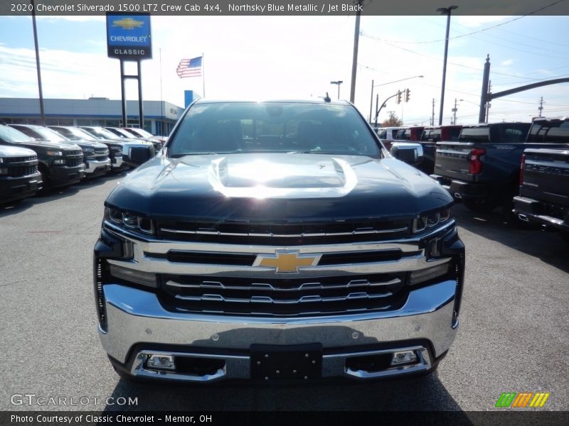 Northsky Blue Metallic / Jet Black 2020 Chevrolet Silverado 1500 LTZ Crew Cab 4x4