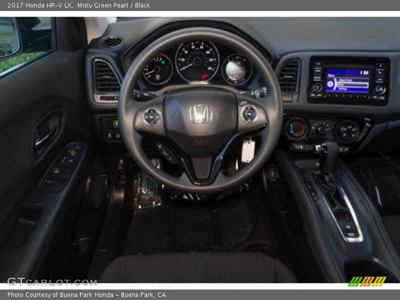 Misty Green Pearl / Black 2017 Honda HR-V LX
