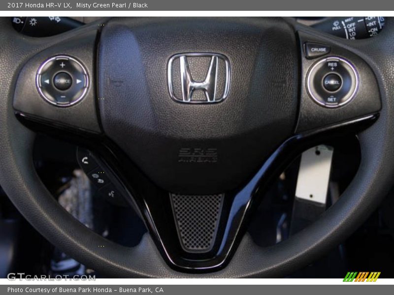 Misty Green Pearl / Black 2017 Honda HR-V LX