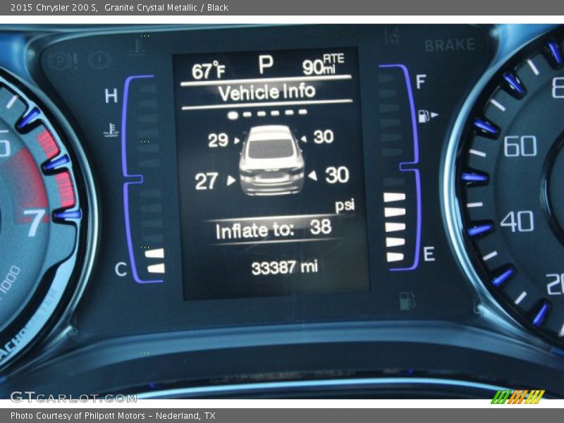 Granite Crystal Metallic / Black 2015 Chrysler 200 S
