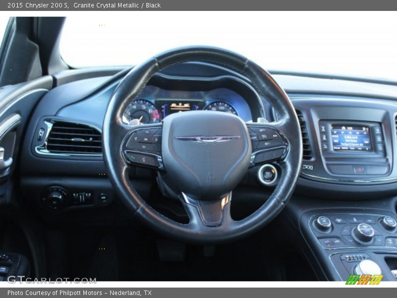 Granite Crystal Metallic / Black 2015 Chrysler 200 S