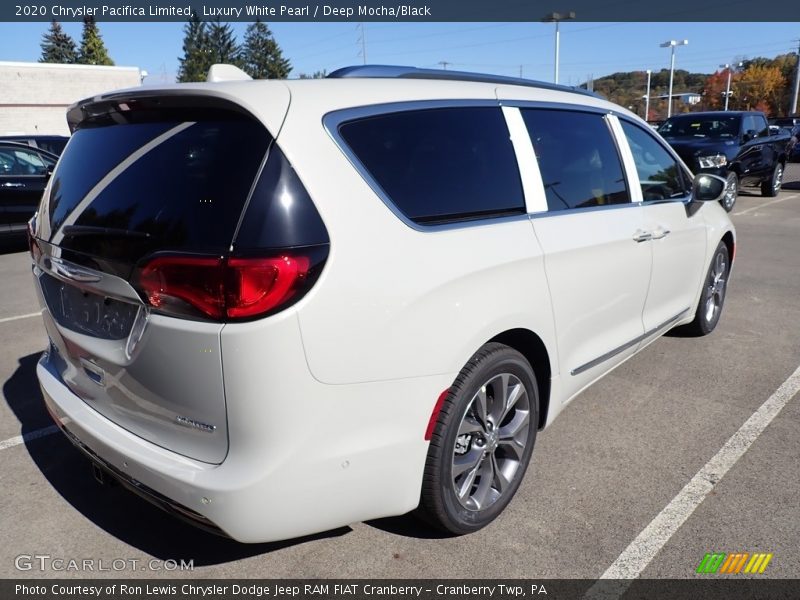 Luxury White Pearl / Deep Mocha/Black 2020 Chrysler Pacifica Limited