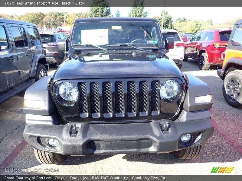 Black / Black 2020 Jeep Wrangler Sport 4x4