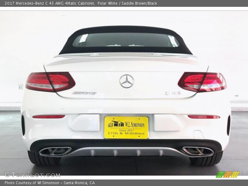 Polar White / Saddle Brown/Black 2017 Mercedes-Benz C 43 AMG 4Matic Cabriolet