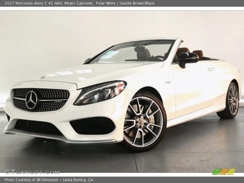 Polar White / Saddle Brown/Black 2017 Mercedes-Benz C 43 AMG 4Matic Cabriolet