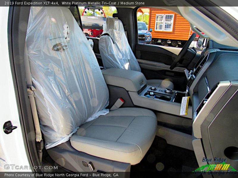 White Platinum Metallic Tri-Coat / Medium Stone 2019 Ford Expedition XLT 4x4