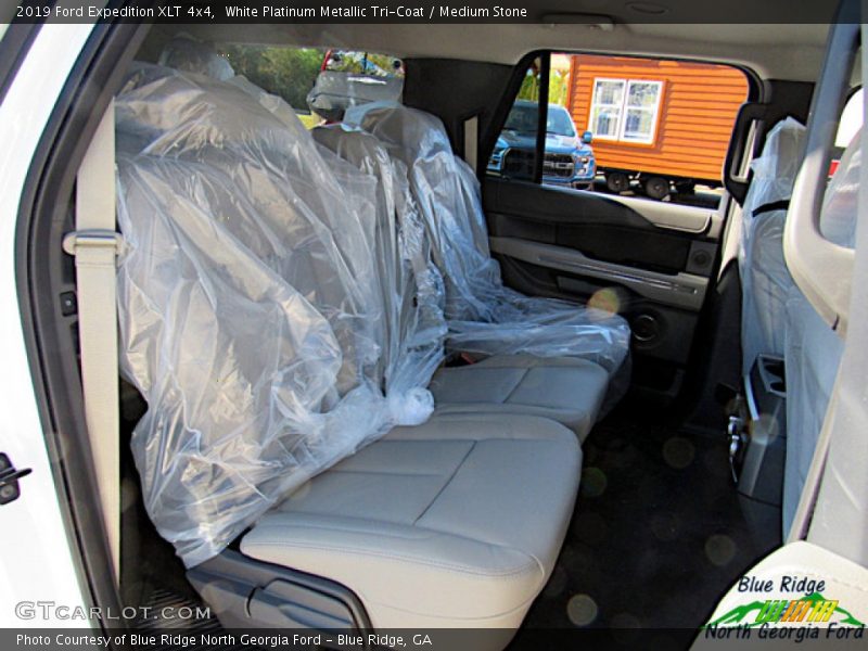 White Platinum Metallic Tri-Coat / Medium Stone 2019 Ford Expedition XLT 4x4