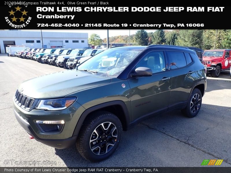 Olive Green Pearl / Black 2020 Jeep Compass Trailhawk 4x4