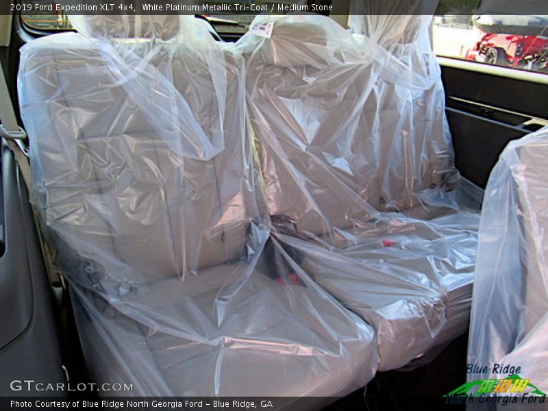 White Platinum Metallic Tri-Coat / Medium Stone 2019 Ford Expedition XLT 4x4