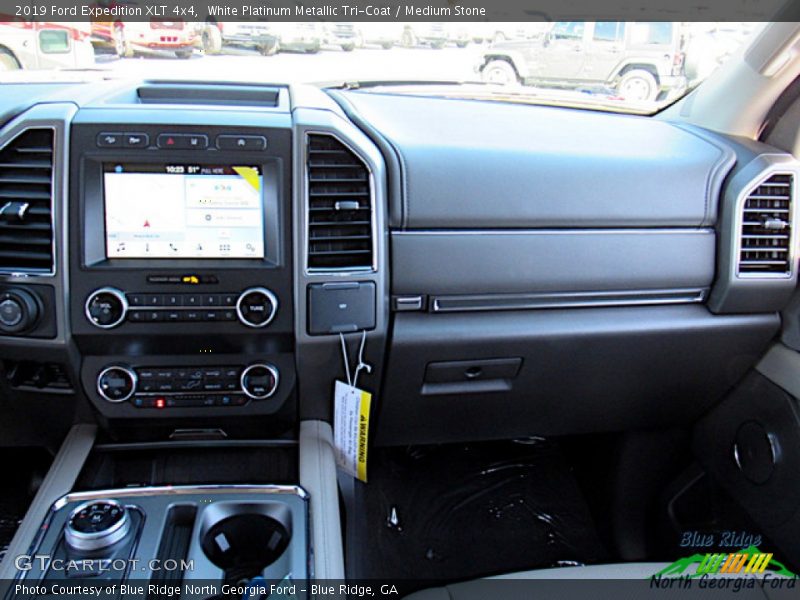 White Platinum Metallic Tri-Coat / Medium Stone 2019 Ford Expedition XLT 4x4
